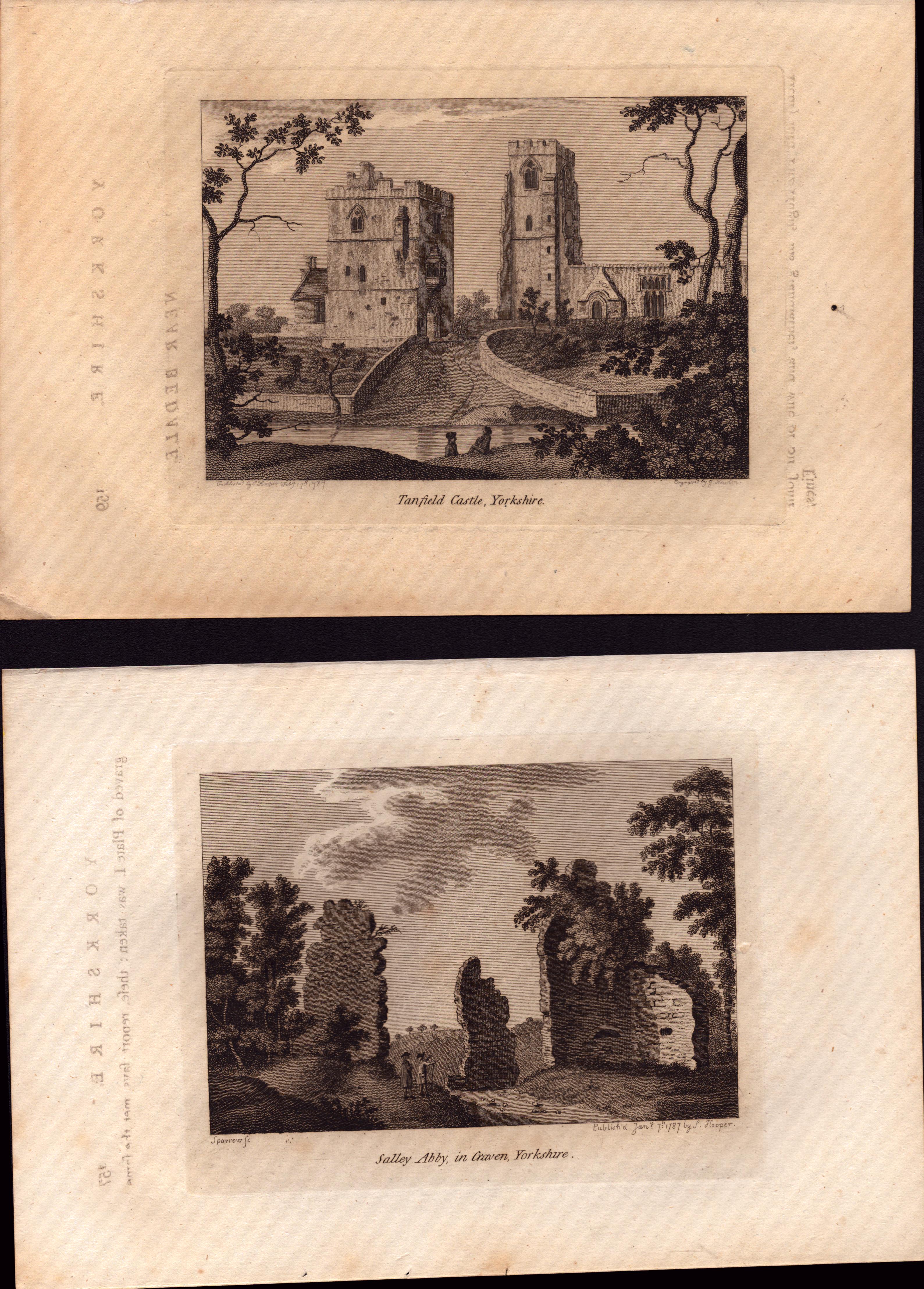 Job Lot Yorkshire Grose Antique 230+ Years Old 1783 Copper Engraving-1. - Image 3 of 6