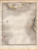 Cumbria & The Scottish Coast John Cary’s Antique Rare George III 230 Yrs Old Map.