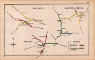 Smethwick & Walsall Midlands Antique Railway Junction Diagram-89.