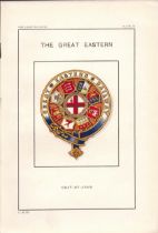The Great Eastern Railway Crest & Coat of Arms Antique Book Plate.