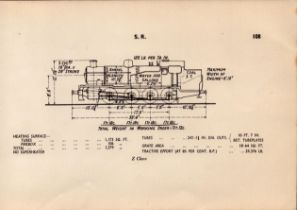 Southern Railway “Z-Class” Locomotive Detailed Diagram 85 Year Old.