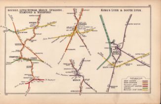 Bourne, Spalding & Kings Lynn, South Lynn Antique Railway Diagram-46.