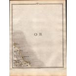 Scarborough, Filey, Cayton, Robin Hoods Bay Antique King George III 1794 Map-61.