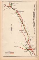 Annesley, Bagthorpe, Kirby Notts Antique Railway Diagram-143.