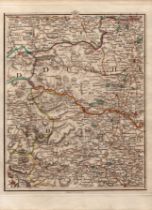 Newcastle Gateshead Chester Le Street Antique King George III 1794 Map.