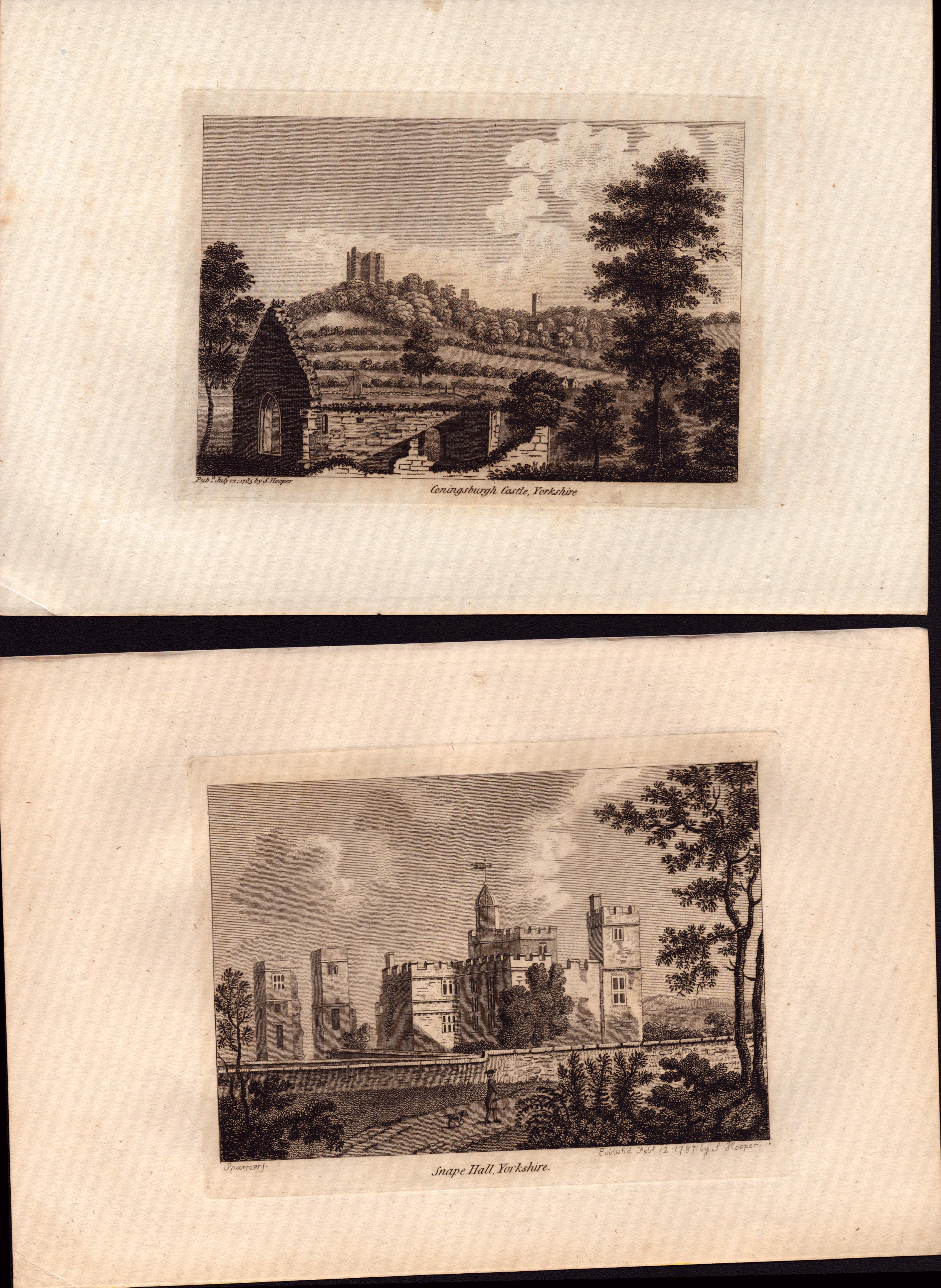 Job Lot Yorkshire Grose Antique 230+ Years Old 1783 Copper Engraving-1. - Image 2 of 6