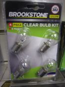100 Pcs Brookstone Brand New Sealed Spare Bulb Kit As Pictured Retail Packed