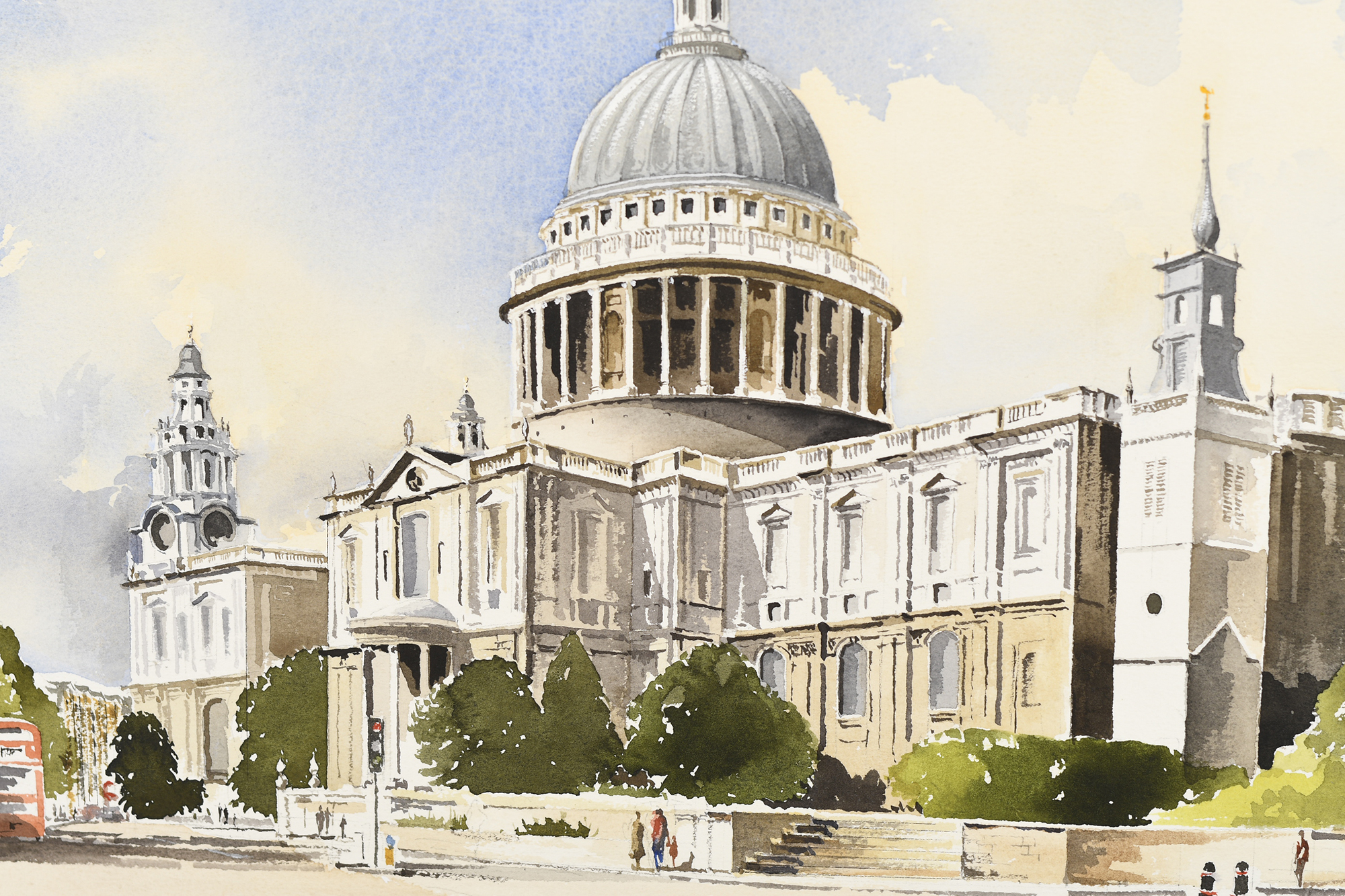 Original Painting by John Chisnall ""St. Paul's"" - Bild 4 aus 7