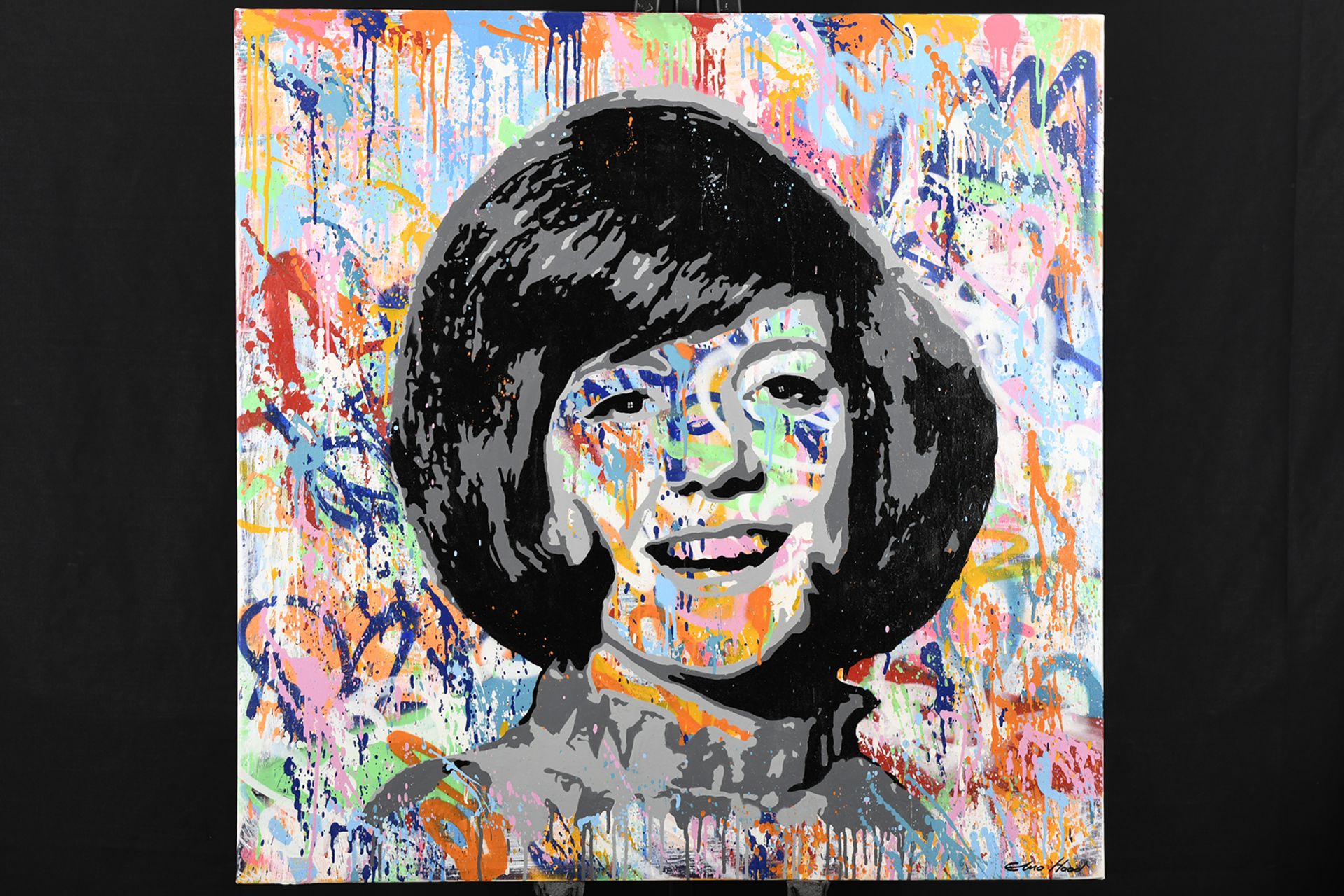 Original Painting on Canvas of Cilla Black - Image 2 of 10