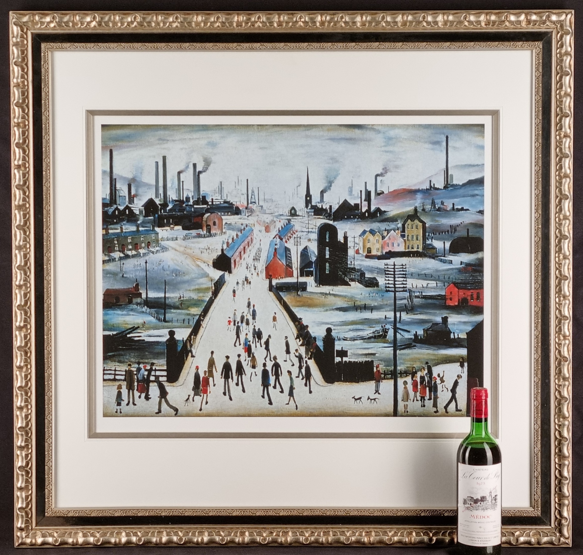 Limited Edition by L.S. Lowry titled "The Canal Bridge, 1949".
