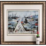 Limited Edition by L.S. Lowry titled "The Canal Bridge, 1949".