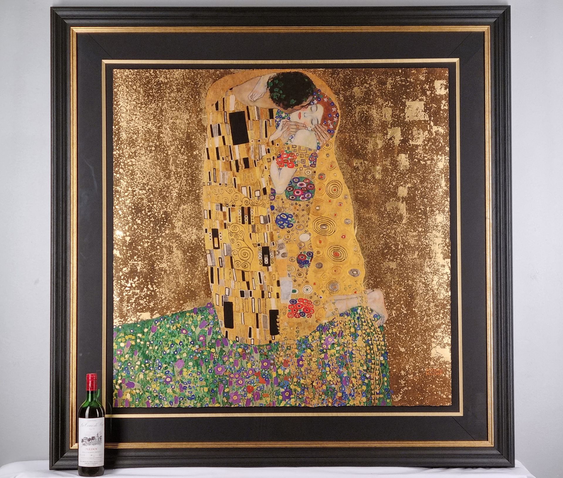 Outstanding 22 Carat Gold Gustav Klimt ""The Kiss"" Limited Edition. - Image 2 of 12