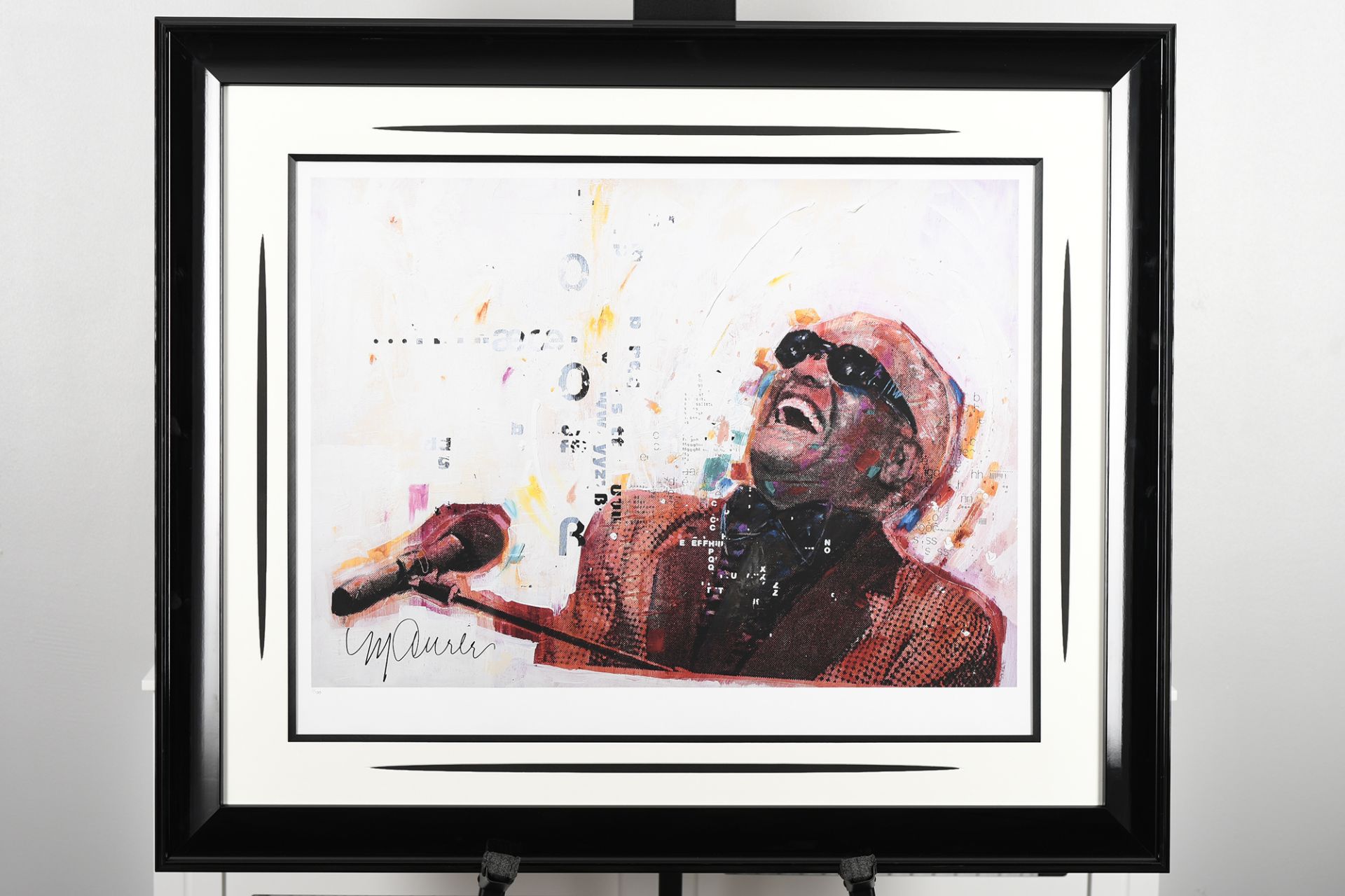 Limited Edition by the late Sidney Maurer ""The Genius of Soul"" Ray Charles. - Image 2 of 11