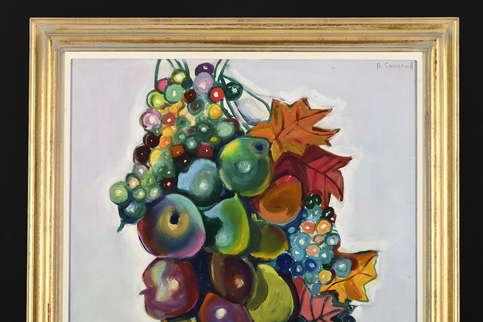 Original Painting by Boris Smirnoff (1895-1976) Titled ""Fruit with White Background"" - Image 5 of 8