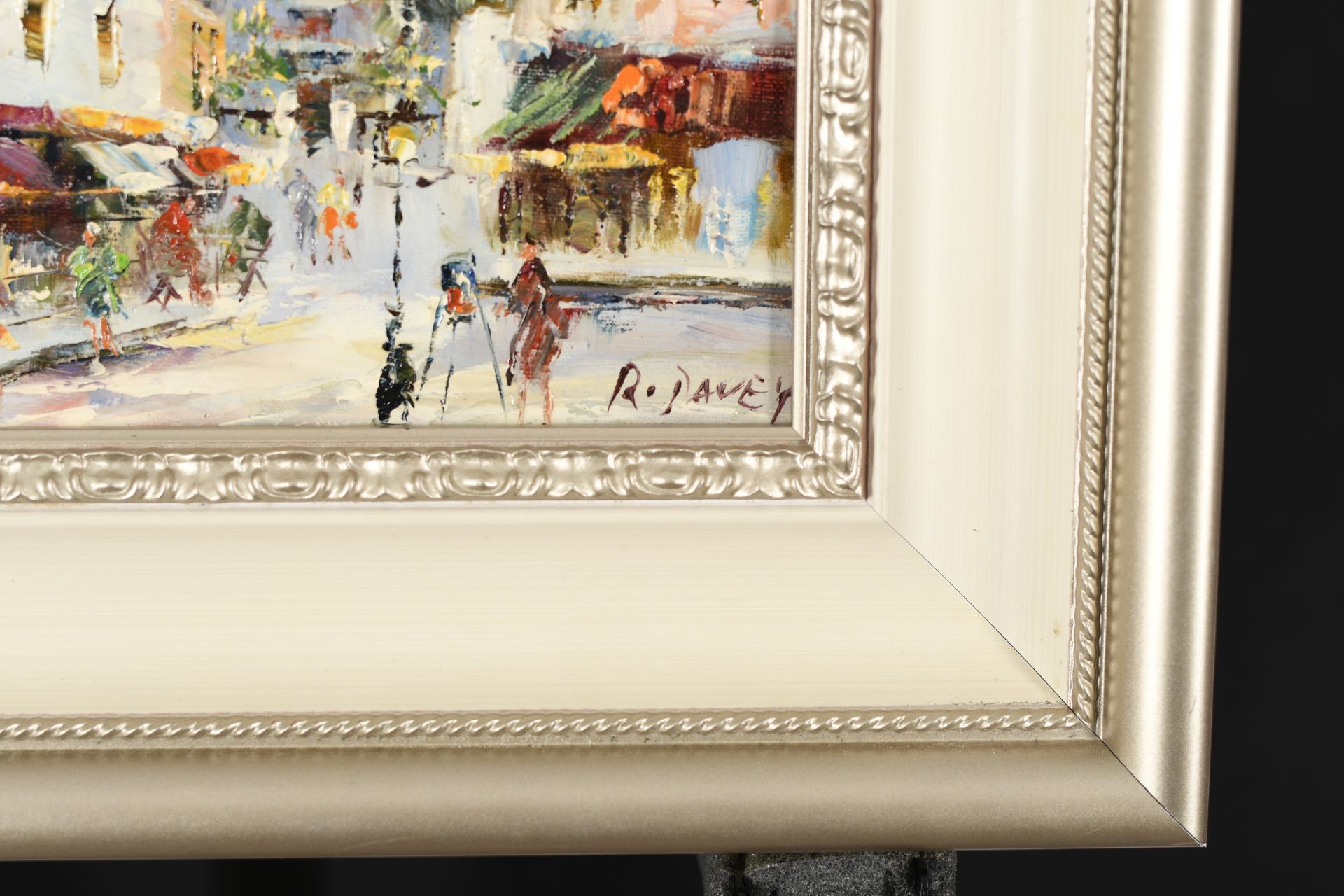 Impressionist Oil on Canvas. Parisian Scene. - Image 3 of 6