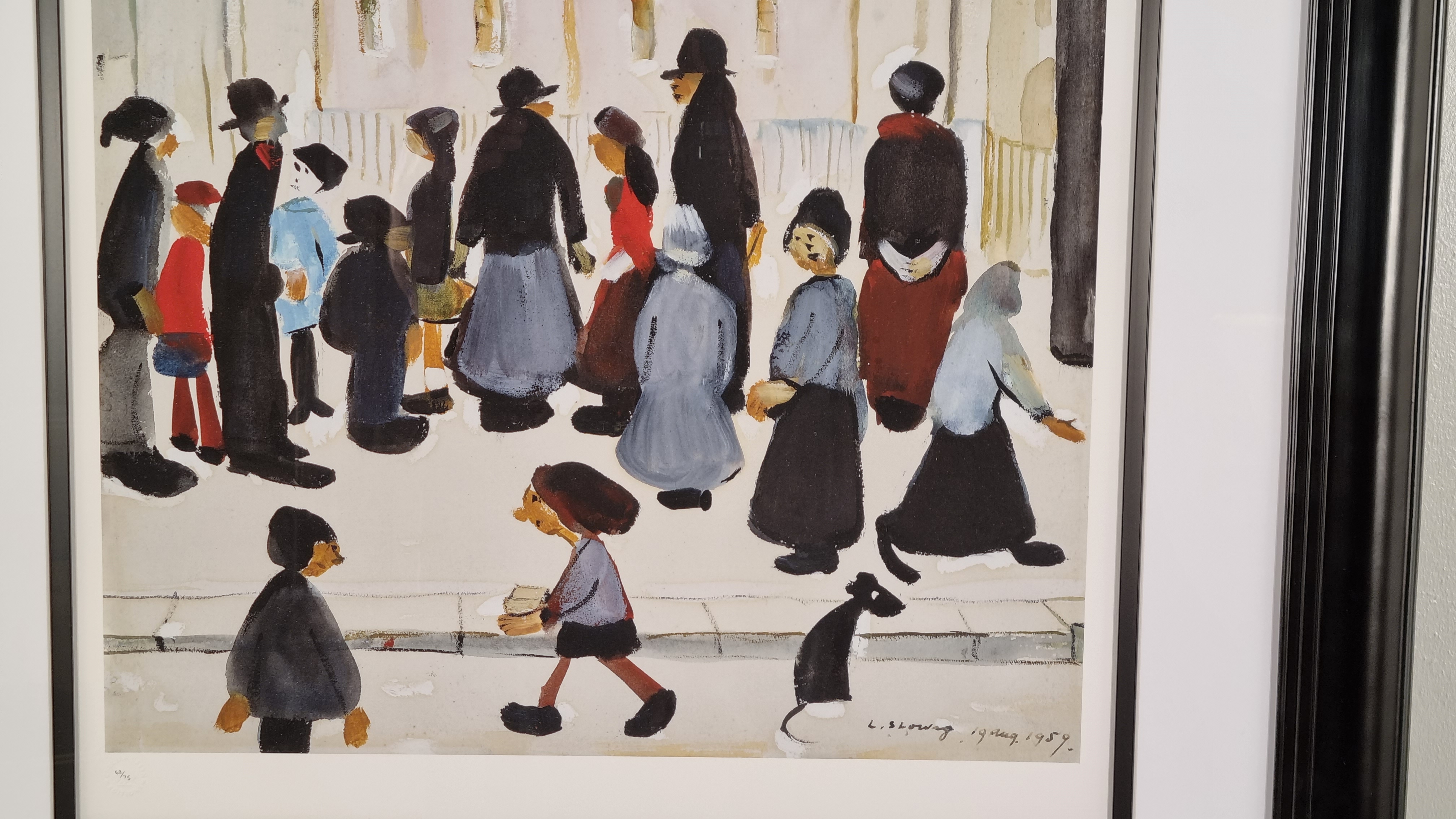 Limited Edition L.S. Lowry "Group of People, 1959" - Image 4 of 4