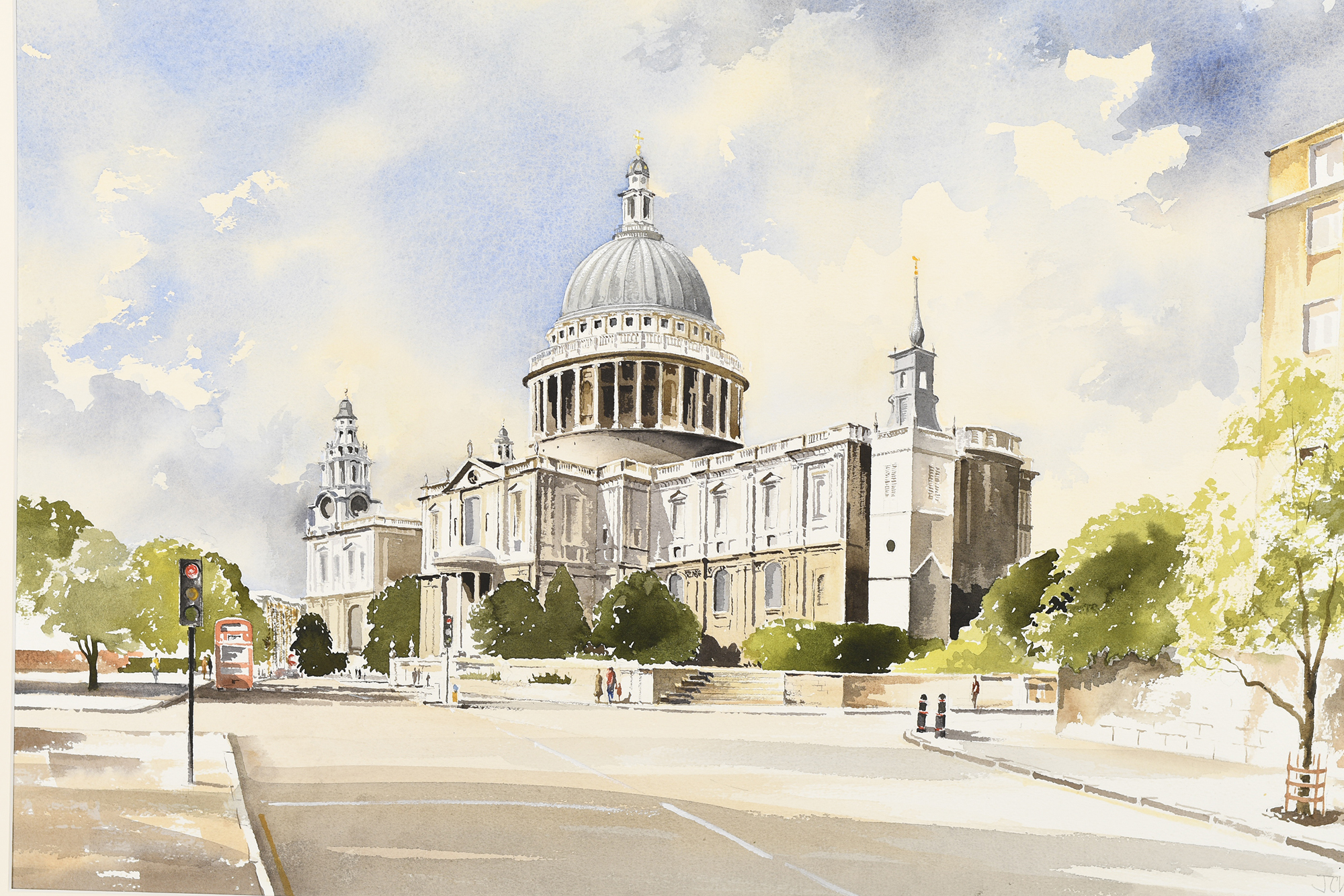 Original Painting by John Chisnall ""St. Paul's"" - Bild 3 aus 7