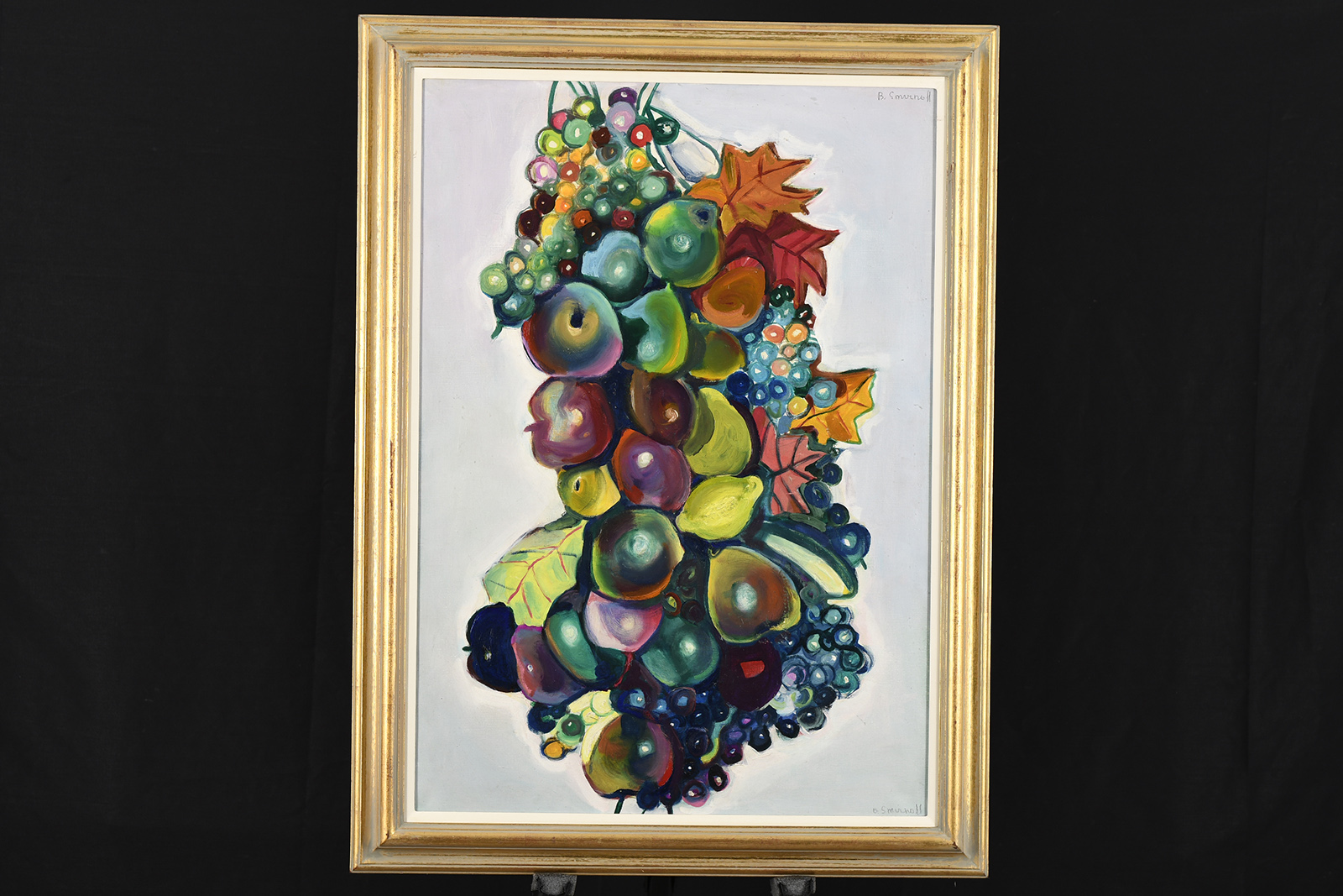 Original Painting by Boris Smirnoff (1895-1976) Titled ""Fruit with White Background"" - Image 2 of 8