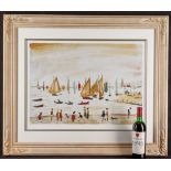 Limited Edition by L.S. Lowry "Yachts, 1959" with Certificate.
