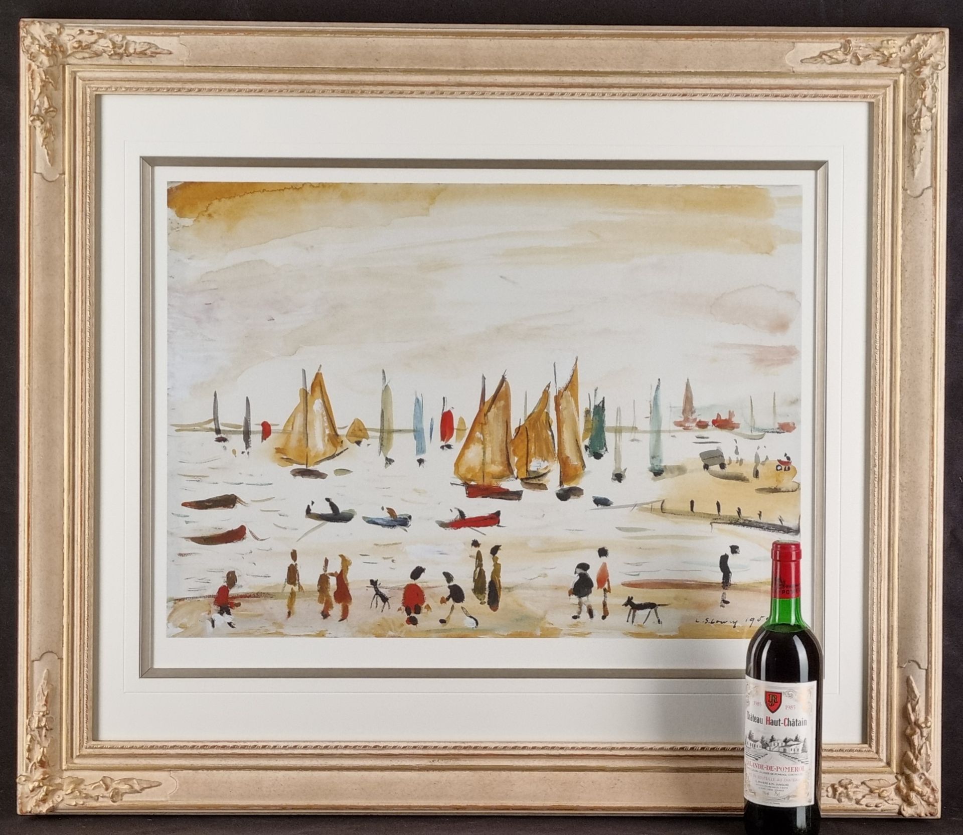 Limited Edition by L.S. Lowry "Yachts, 1959" with Certificate.