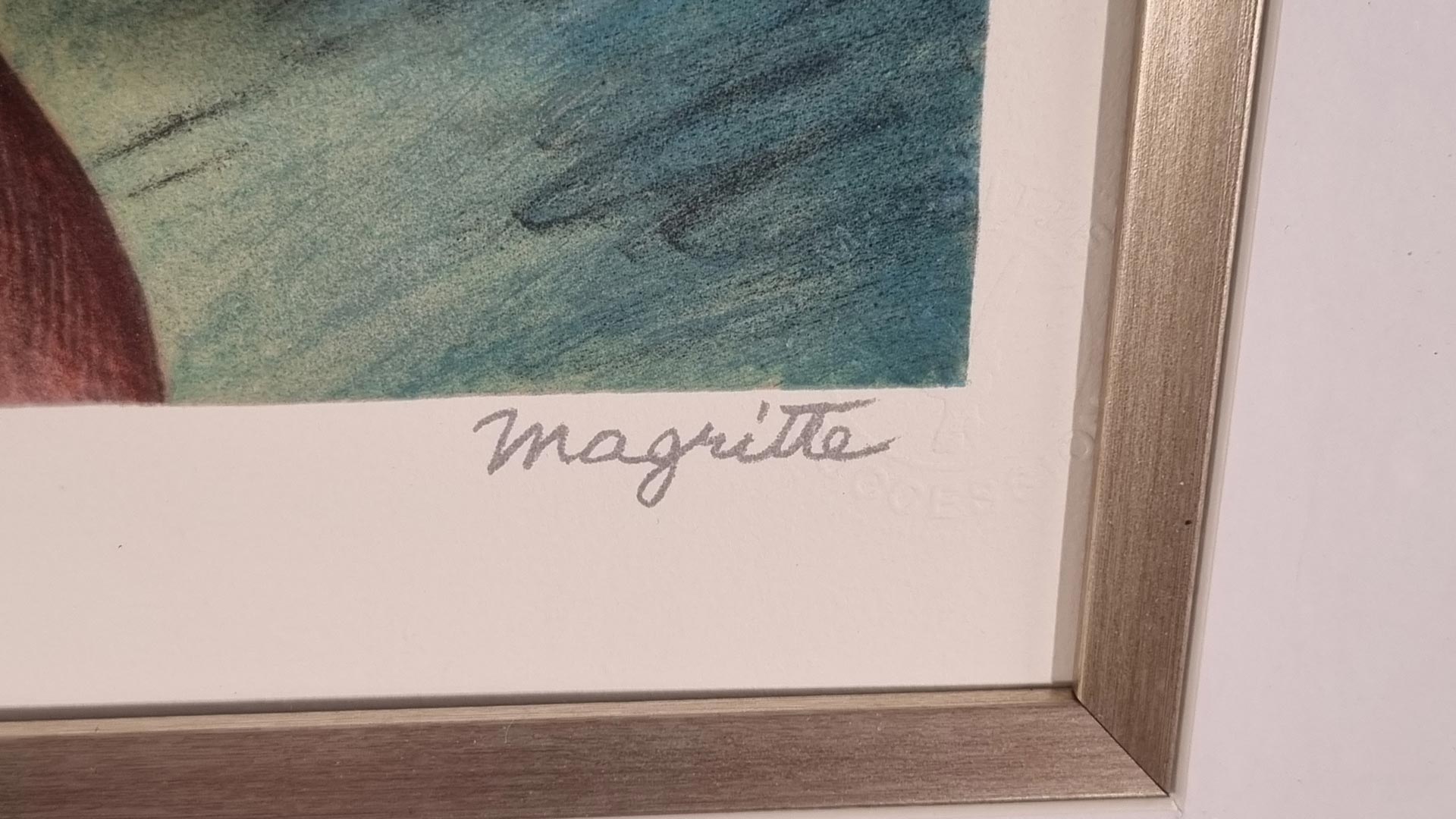 Limited Edition Rene Magritte Lithograph. - Bild 3 aus 4