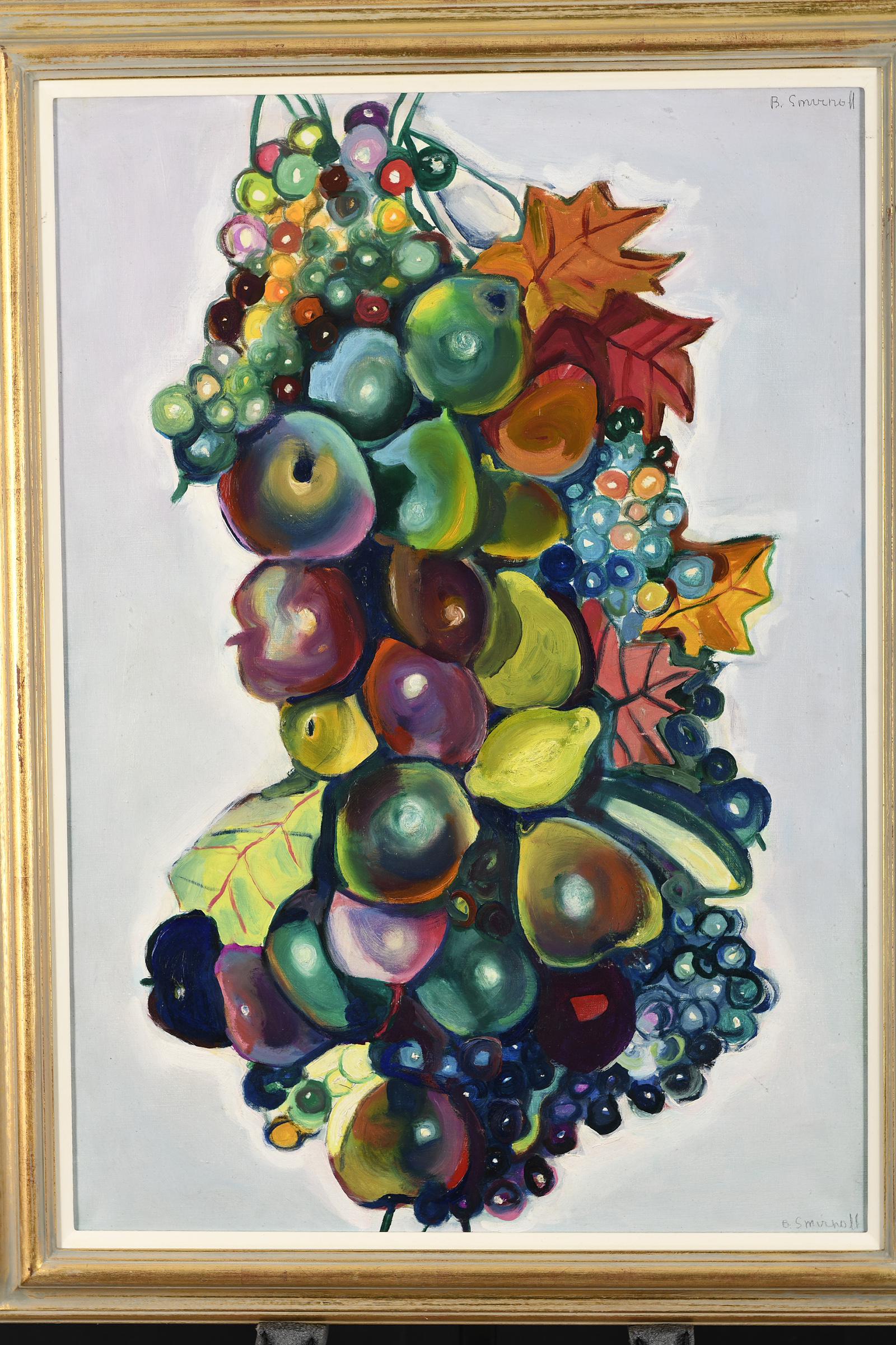 Original Painting by Boris Smirnoff (1895-1976) Titled ""Fruit with White Background"" - Image 3 of 8