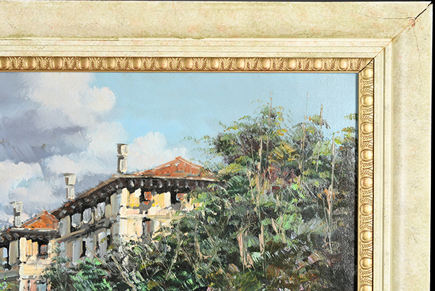 Original Italian Oil on Canvas of Venice. - Bild 8 aus 12