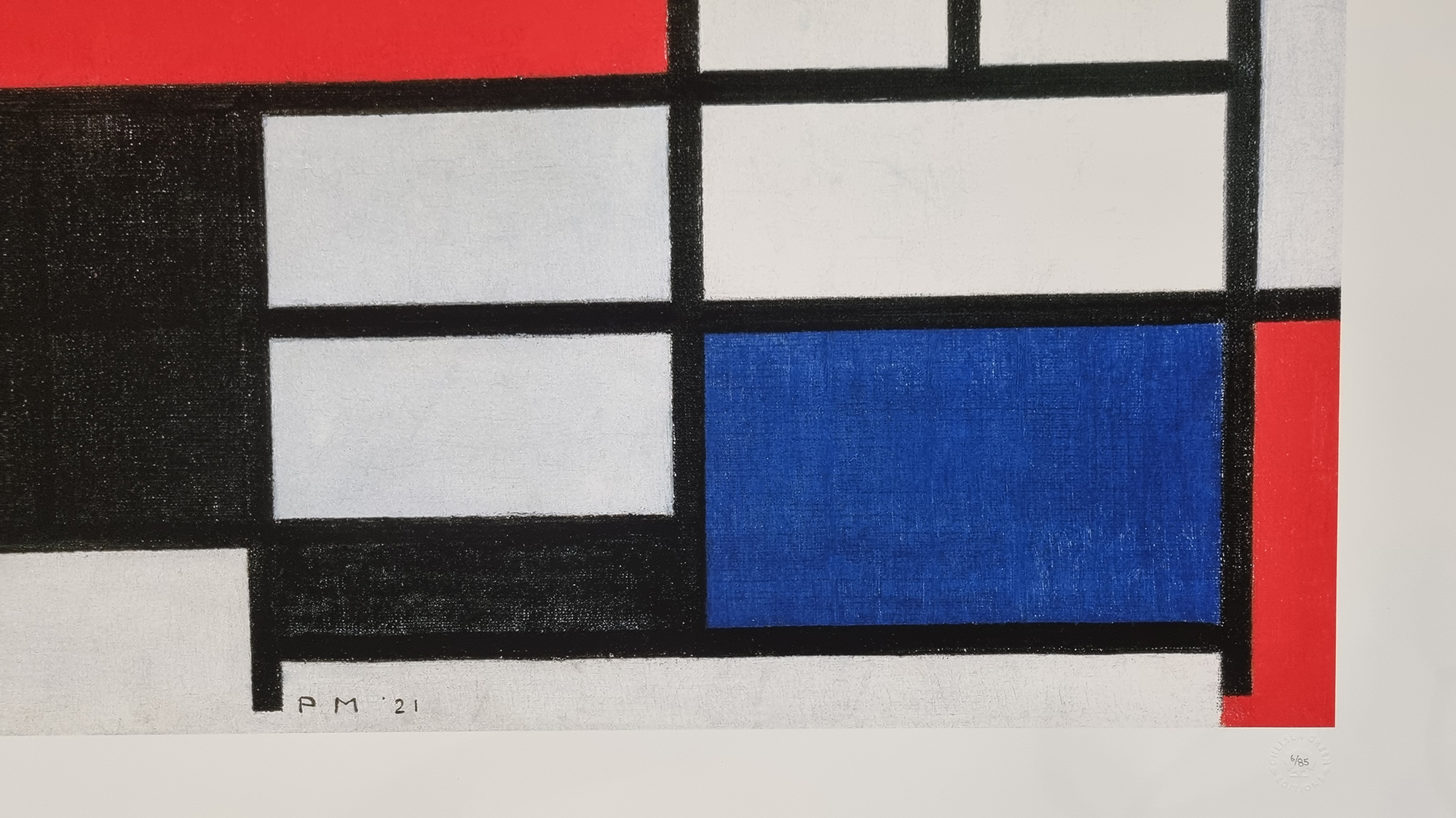 Piet Mondrian Rare Limited Edition. One of 85 only from the Composition Series - Image 6 of 8