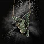 24 x Green Butterfly Necklace