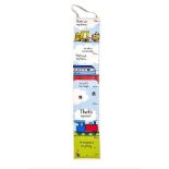 10 x "That's not my..." Train Fabric Height Chart RRP £14.99 ea