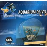 5 x Aquarium Olivia Fish Tanks 30 x 15 x 30cm RRP £27.99 ea