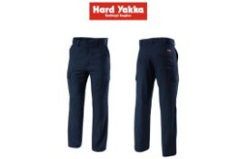 10 x Hard Yakka Workwear Trousers Pants Navy