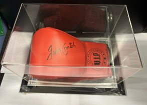 John Conteh Signed Boxing Glove In Presentation Box