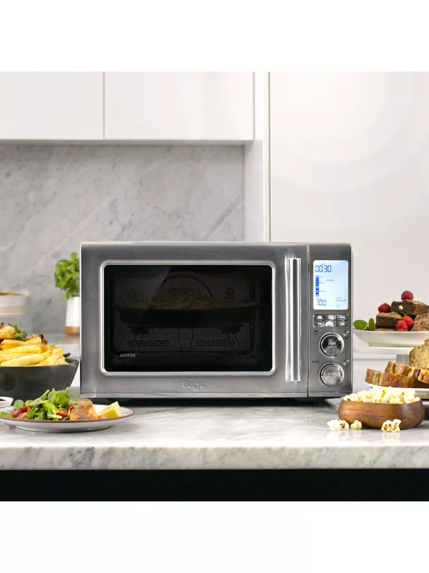 Sage SMO870 Combi Wave, Air Fryer, Convection Oven & Microwave, Silver RRP £349.95 - Image 3 of 3