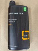 Every Man Jack Citrus Body Scrub and Shower Gel x35, Est Retail Value £525