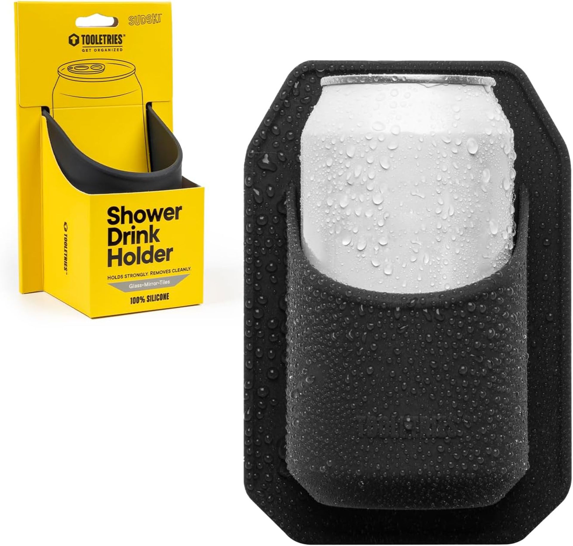 Tooletries Shower Seltzer/Drink Holder, Charcoal x22. Est Retail Value £230 - Image 4 of 4