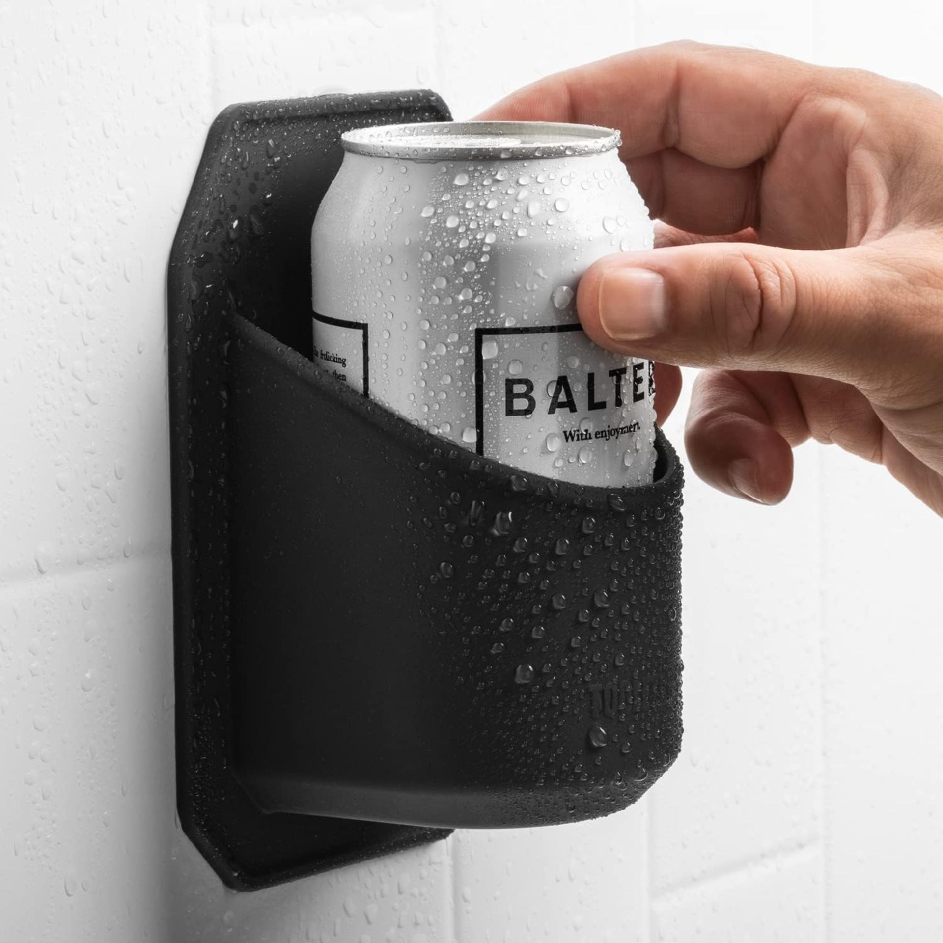 Tooletries Shower Seltzer/Drink Holder, Charcoal x22. Est Retail Value £230 - Image 3 of 4