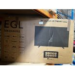 EGL 50 Inch Ultra HD Smart LED TV. RRP £450 - Grade U
