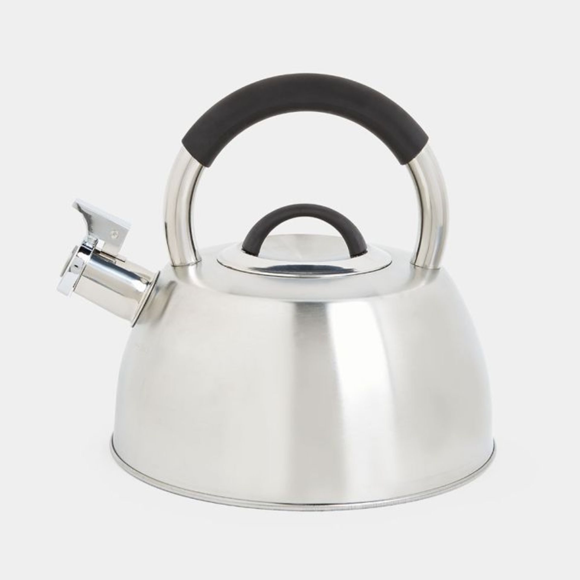 2.5L Silver Whistling Stove Top Kettle. RRP £20 - Grade U
