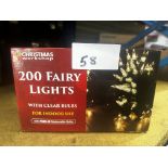 Christmas Workshop 200 Fairy Lights. RRP £20 - Grade U