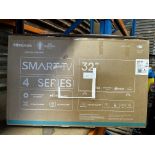 Hisense Smart TV 4 Series 32 Inch. RRP £200 - Grade U