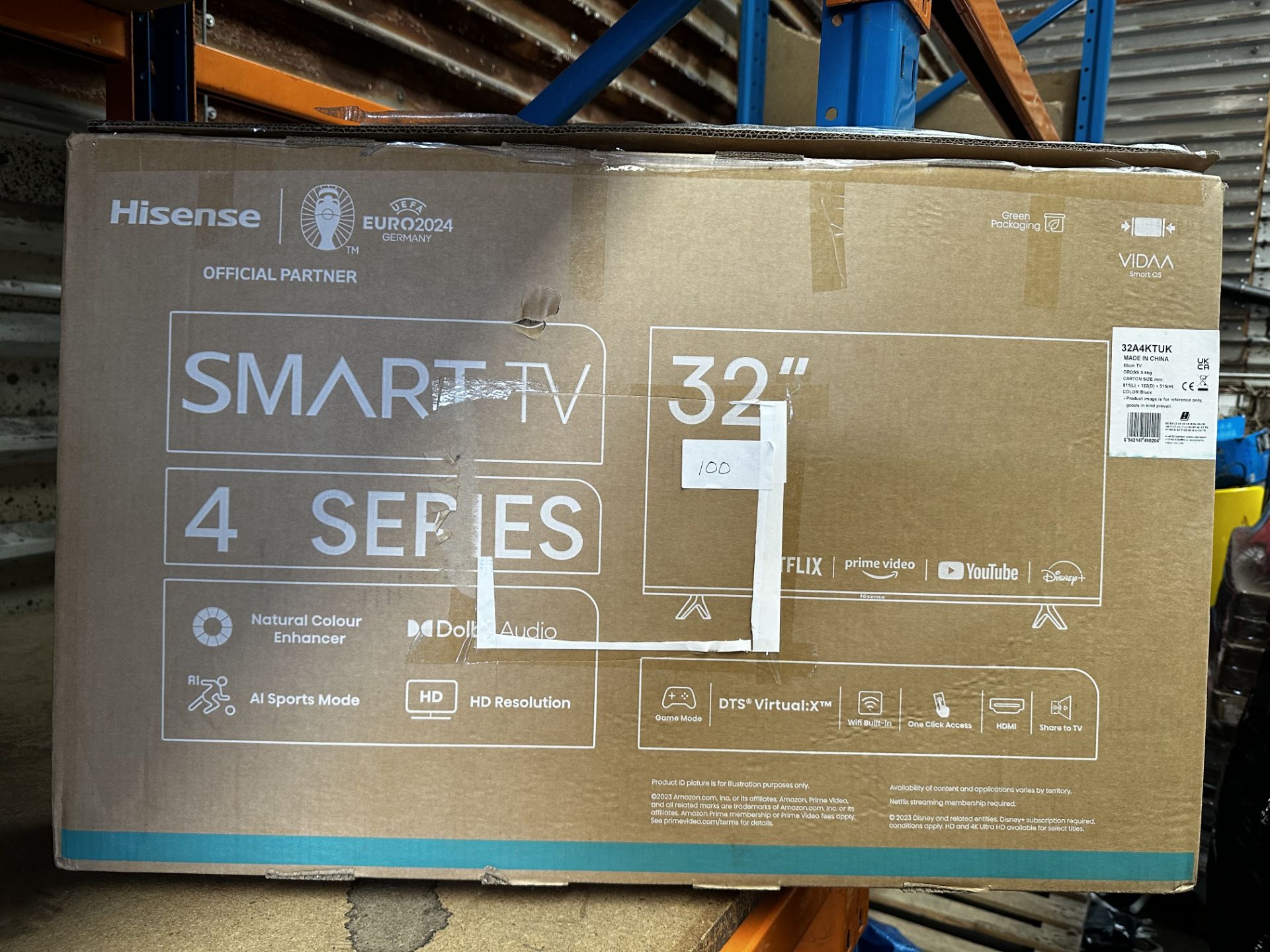 Hisense Smart TV 4 Series 32 Inch. RRP £200 - Grade U