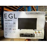 EGL 32 Inch HD Ready Smart LED TV. RRP £150 - Grade U