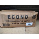 Econo Disposable Plastic Gloves 10K Pieces. RRP £100 - Grade A