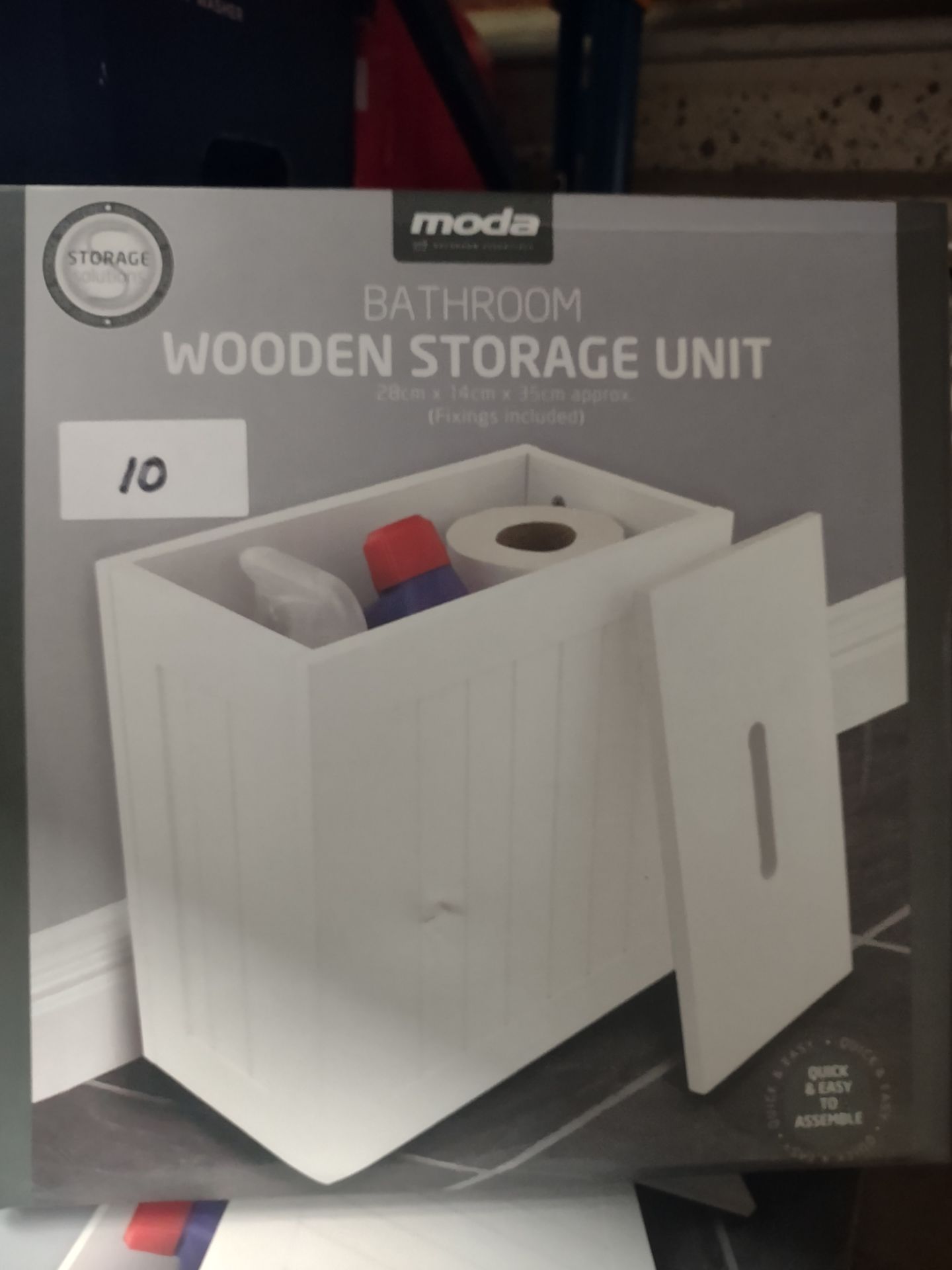 Moda Bathroom Wooden Storage Unit. RRP £20 - Grade U