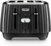 De'Longhi Ballerina 4-Slice Toaster, Black
