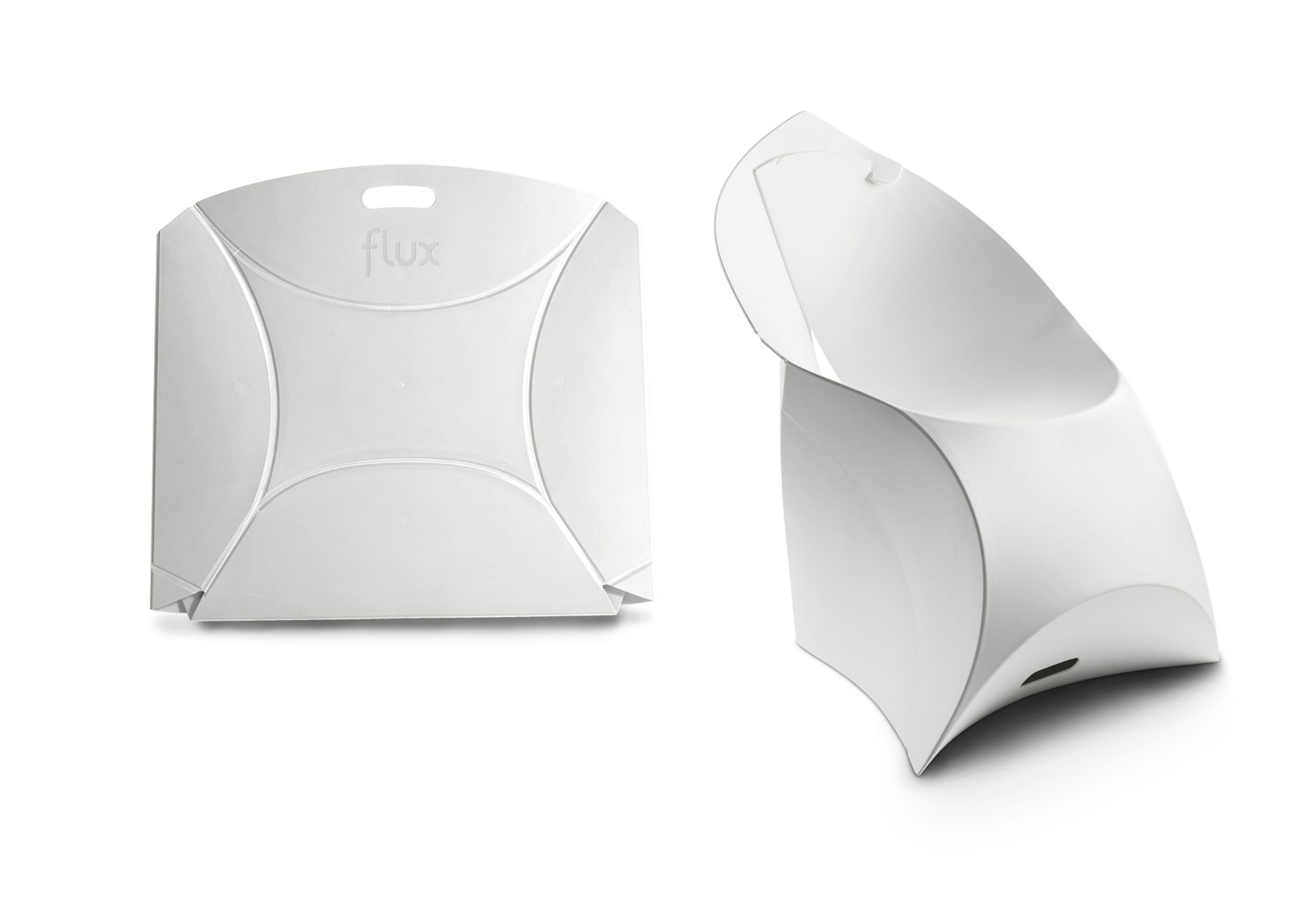 The Flux Foldable Chair . Our Award-Winning Dutch Design. - White - Used - RRP £120