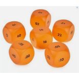 100 x 24 Hour Clock Cubes Learning Dice Foam Hope Education Pack of 6. RRP £500 - Grade A