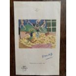 Signed Matisse Print - ""Nature Morte A La Danse"" 1909 Proof Copy