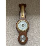 Vintage Rosewood Barometer, Thermometer, Hydrometer